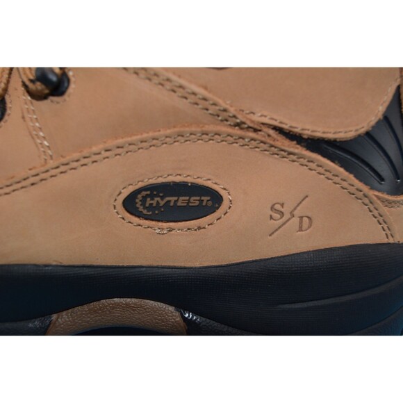 Hytest ESD Safety Toe Work Boots Brown Leather Men’s Sz 7.5 W / Women’s 9.5 NEW - Picture 6 of 7